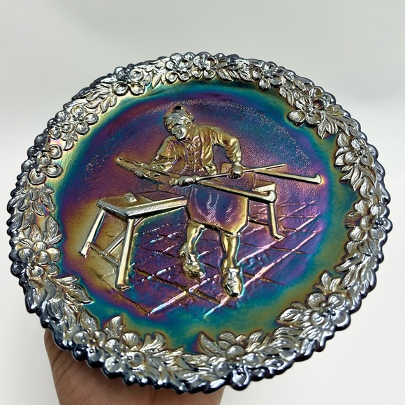 Fenton - Vintage (1970s) Carnival Art Glass Plate. NOT FOR FOOD USE!!! - Picture 10 of 17